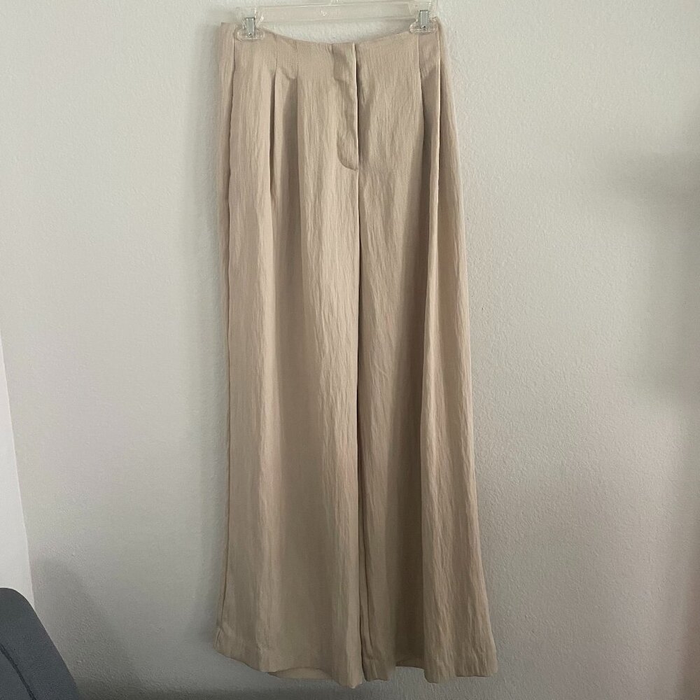 Zara wide length light summer pants work NWOT